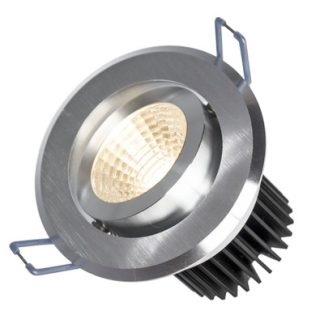 FIALE II 6W COB 38Â° 230V LED SPOT børstet aluminiumsring - Kulør : Neutral