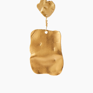 Golden Reflection Earring - Gold - Stine A - Guld One Size
