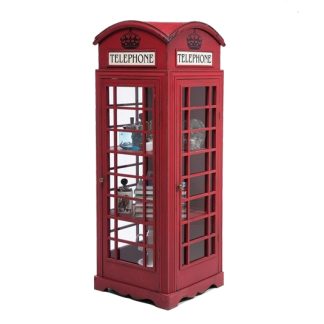 KARE DESIGN London Telefonboks kabinet - rødt træ
