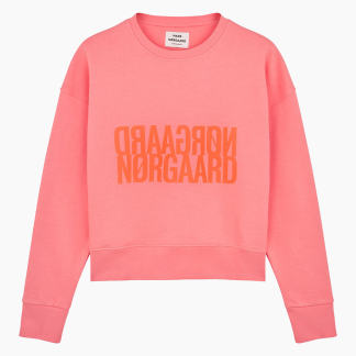 Organic Sweat Tilvina Sweatshirt - Shell Pink - Mads Nørgaard - Pink XS