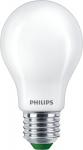 Philips master ultra efficient led standard 4w (60w) e27 830 a60 mat glas