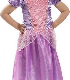 Rapunzel kjole 4-7 år