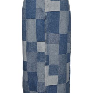 Something New - Nederdel - SN Joan HR Maxi Skirt - Medium Blue Denim