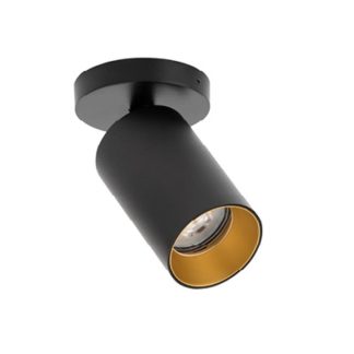 SpotOn Circle1 loftlampe/spot, sort/guld