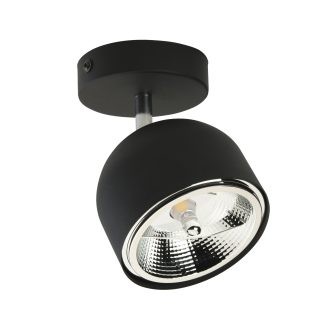 TK Altea loftlampe spot, inkl. pære - sort stål og krom