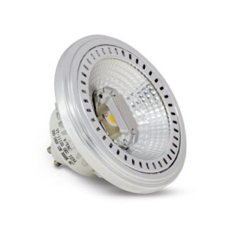 V-Tac 12W LED spot - GU10 AR111 - Dæmpbar : Ikke dæmpbar, Kulør : Varm