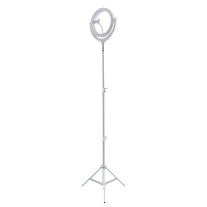 4Smarts LoomiPod Selfie Gulv Lampe m.LED Ring Light / Justerbar Gulv Stander