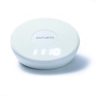 4smarts Voltbeam N8 Fast Wireless Charger m. LED Lys Hvid 15W - Universal Qi Oplader