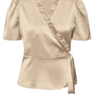 A-View - Top - Peony Blouse - Light Sand