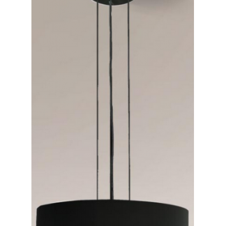 Bungo Loftlampe i aluminium og plexiglas Ø40 cm 3 x E27 - Sort/Hvid