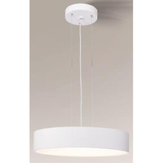 Bungo Loftlampe i aluminium og plexiglas Ø65 cm 7 x E27 - Hvid