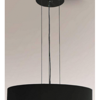 Bungo Loftlampe i aluminium og plexiglas Ø80 cm 9 x E27 - Sort/Hvid