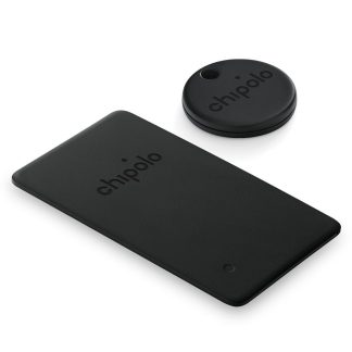 Chipolo ONE Spot & Card Spot Bundle - Kompatibel med Apple Find My - Sort