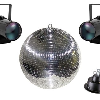 Eurolite Komplet Diskokugle Sæt m. LED Spot (50 cm)
