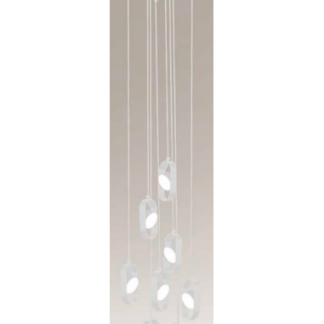 Furoku Loftlampe i aluminium Ø30 cm 8 x 6W LED - Hvid
