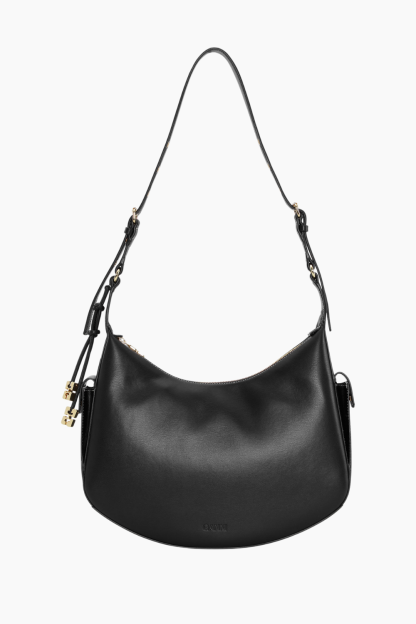 Ganni Large Swing Shoulder Bag A5677 - Black - GANNI - Sort One Size
