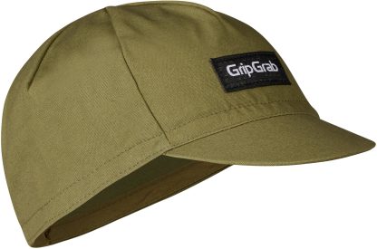 GripGrab Classic Bomulds Cycling Cap - Olive Green