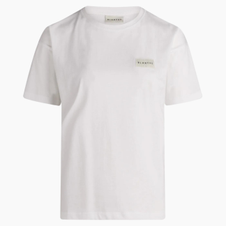 Main-BL Badge T-Shirt - White - Blanche - Hvid XS