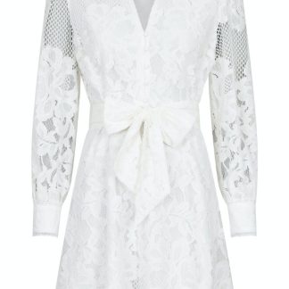 Neo Noir - Kjole - Heidi Lace Dress - White