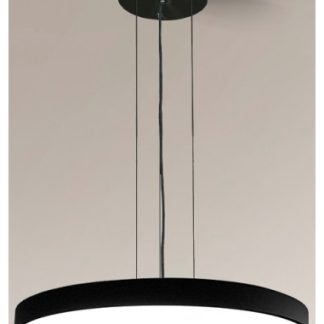 Nungo Loftlampe i aluminium og plexiglas Ø80 cm 55 x 0,72W LED - Mat sort