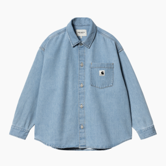 W' Alta Shirt Jac - Blue (Stone Bleached) - Carhartt WIP - Blå XS