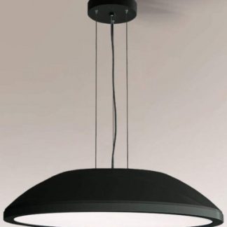 Wanto Loftlampe i aluminium og plexiglas Ø100 cm 12 x E27 - Sort