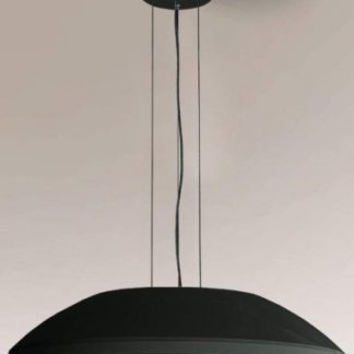 Wanto Loftlampe i aluminium og plexiglas Ø80 cm 9 x E27 - Sort