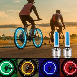 2-Pak - Fireflys - Led-lys til cykler (blå, grøn, gul eller pink)