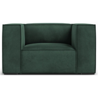 Agawa lænestol i polyester B113 cm - Sort/Grøn