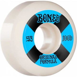 Bones Wheels OG Formula Skateboard Wheels 100 53mm V5 Sidecut 4pk Blue str. 53mm
