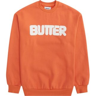 Butter Goods Rounded Logo Crew Orange