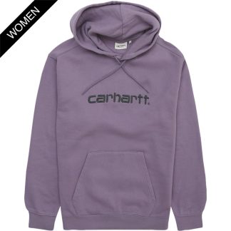 Carhartt Women W Hooded Carhartt Sweatshirt I032695 Glassy Purple