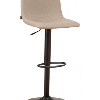 Eva barstol i metal og genanvendt polyester H89 - 110 cm - Sort/Taupe