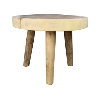 HSM COLLECTION sofabord, rund - natur munggurtræ (Ø50)