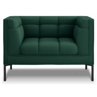 Karoo lænestol i polyester B100 cm - Sort/Grøn