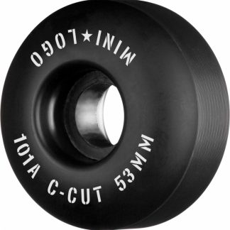 Mini Logo Skateboard Wheels C-cut 53mm 101A Black 4-pack str. 53mm