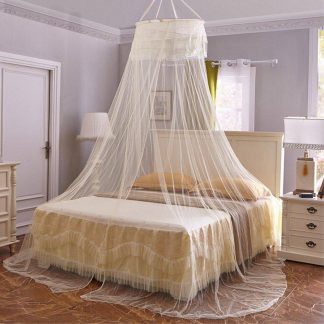Myggenet - Dome design til f.eks over senge op til 180cm - Gul