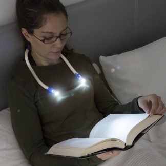 Nakkebøjle med LED lys - til læsning