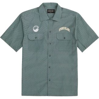 Pas De Mer Riga Shirt K/æ Skjorte Blå/grøn