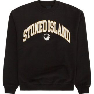 Pas De Mer Stoned Island Sweatshirt Sort