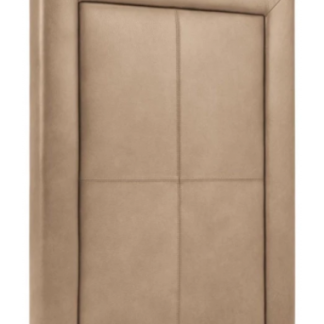 Philippe sengegavl i ægte læder 90 x 120 cm - Mørk beige