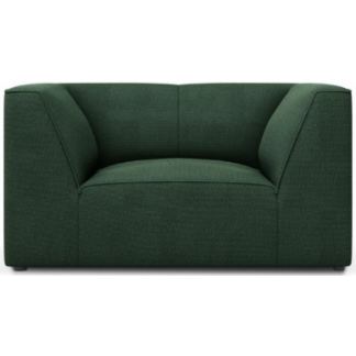 Ruby lænestol i polyester B120 cm - Sort/Grøn