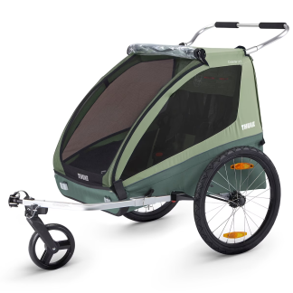 Thule Coaster XT Cykeltrailer til 2 børn - Grøn