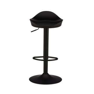 VENTURE DESIGN Adesto barstol, m. fodstøtte - matsort plastik og sort stål